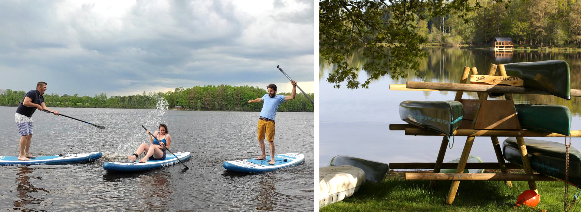 Slider location pédalo en Auvergne